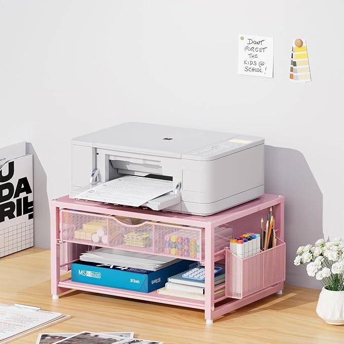 Marbrasse Metal Printer Stand for Desk - Image 2