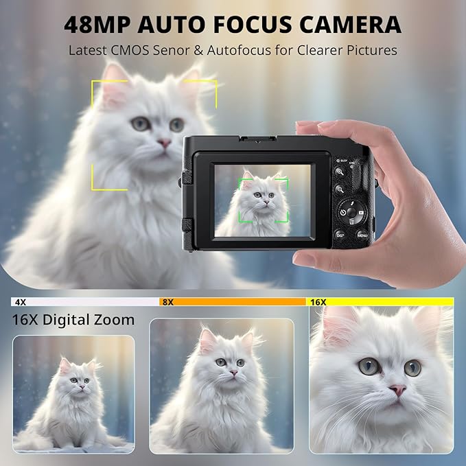 Duluvulu 4K Digital Camera for Photography Autofocus, 2026 Latest 48MP Vlogging - Image 3