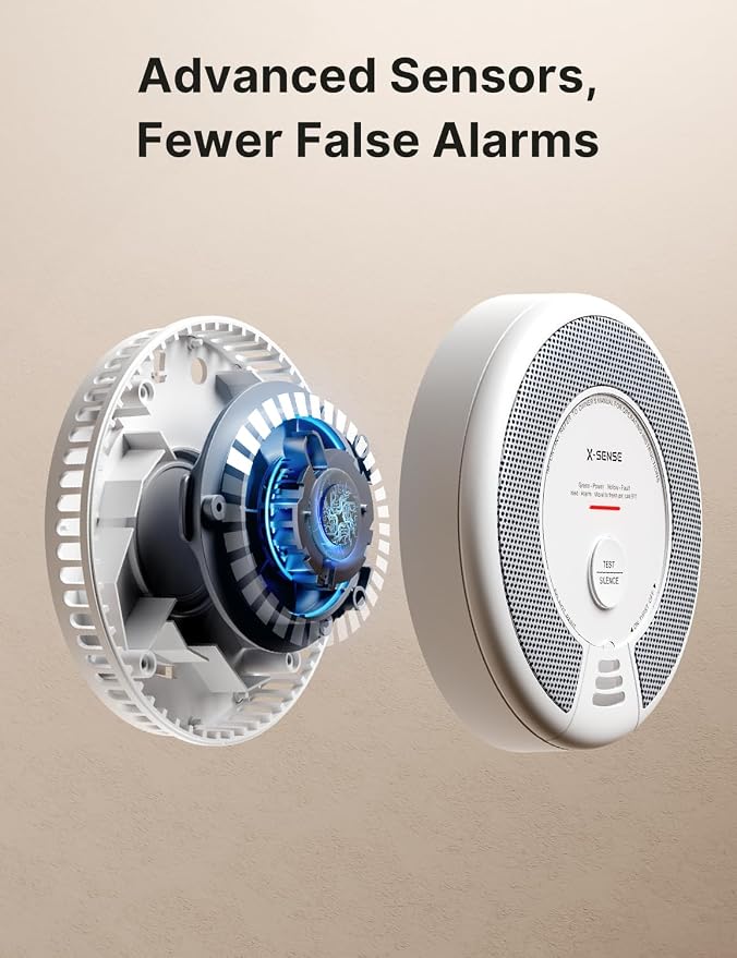 X-Sense Smoke Detector Carbon Monoxide Alarm Combo 10-Year Battery, UL 217 & UL - Image 5