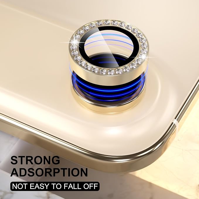 Choiche Compatible for iPhone 17 Air Camera Lens Protector Bling, 9H Tempered - Image 5