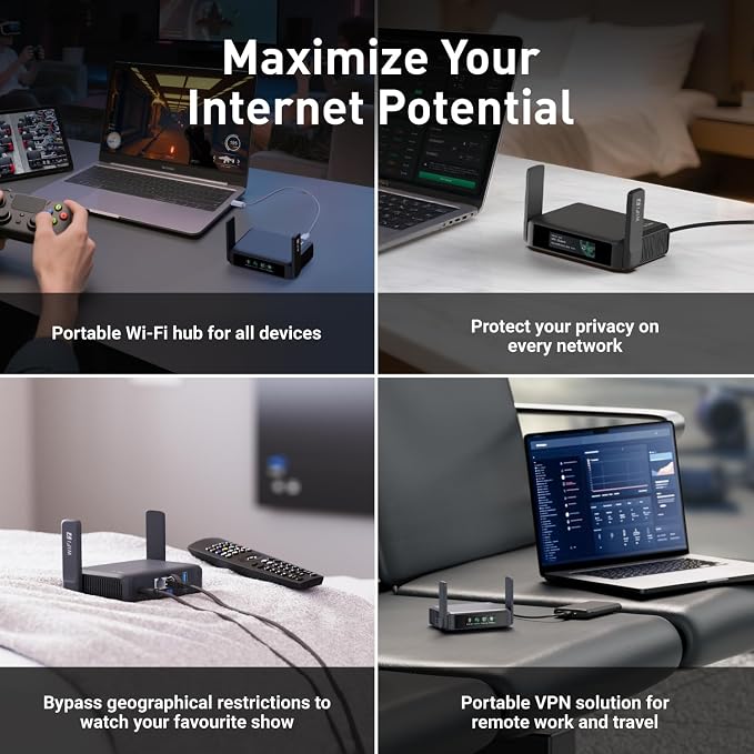 GL.iNet GL-BE3600 Portable Travel Router, Pocket Dual-Band Wi-Fi 7, 2.5G Router - Image 5