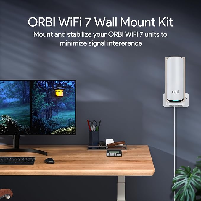 Wall Mount for Orbi WiFi 7 Router, Compatible - Image 2