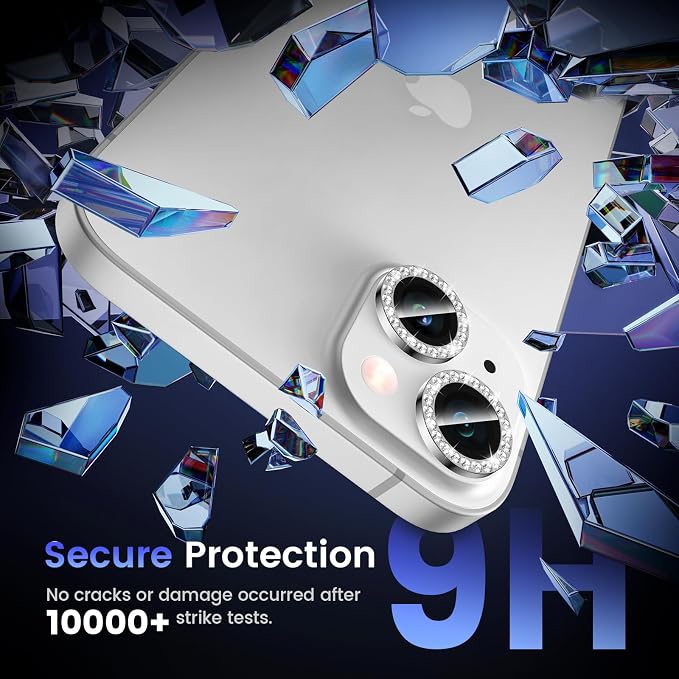 Tensea for iPhone 14 / iPhone 14 Plus Camera Lens Protector, 9H Tempered Glass - Image 4