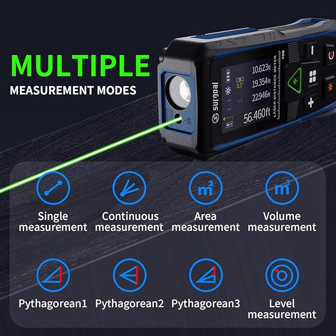 328Ft Green Laser Distance Meter – Digital Laser Measure - Image 2