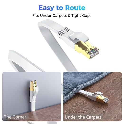 Cat 8 Ethernet Cable 85 FT, Outdoor&Indoor High Speed Heavy Duty Network LAN - Image 5