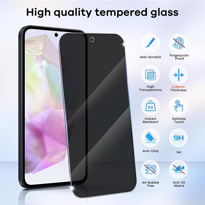 4+4 Pack for Samsung Galaxy Screen Protector Phone Camera Lens Protector - Image 3