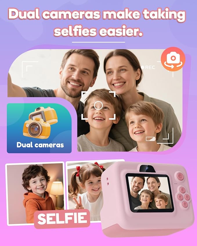 Dylanto Kids Camera Instant Print, 1080P Kids Instant Cameras that Print Photos - Image 5