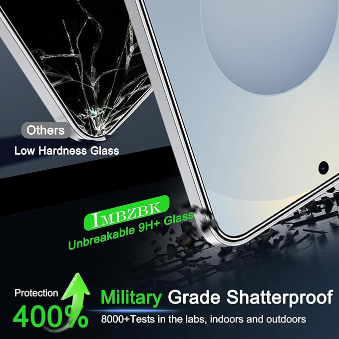 IMBZBK 3 Pack Screen Protector for Samsung Galaxy S25 Plus Accessories - Image 3