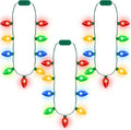 Blowata 12PCS Christmas Party Pavors, 3 Modes Christmas Light up Necklace by Blowata