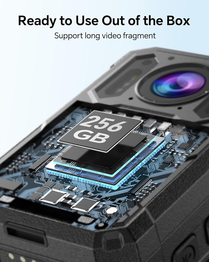 BOBLOV KJ23Pro 2K Body Camera, 64GB Body Camera - Image 5