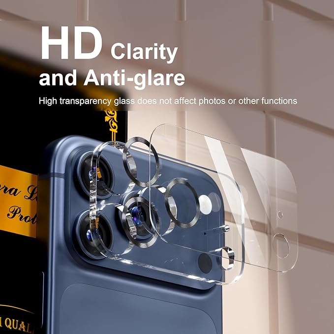 for 6 Pack iPhone 17 Pro Max Camera Lens Protector 9H Tempered Glass Camera - Image 7
