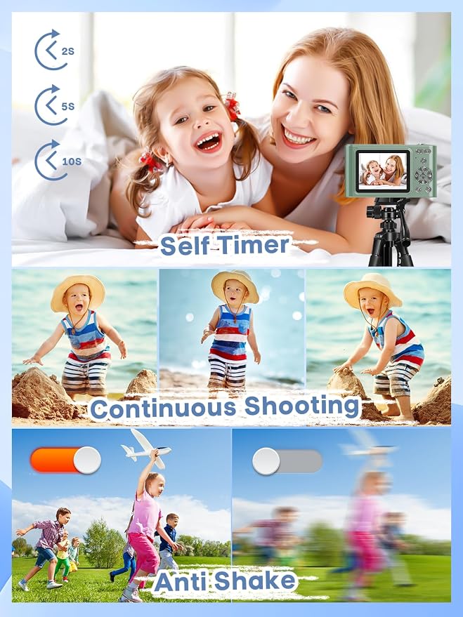 Digital Camera, 44MP Full HD 1080P Point and Shoot Camera - Image 5