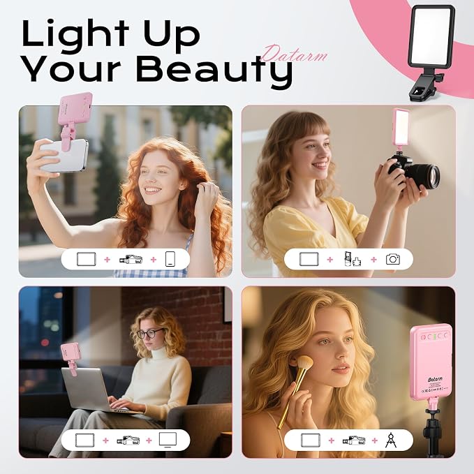 Rechargeable Soft Selfie Light for Phone, 4-14H Battery Portable LED Light for - Image 6
