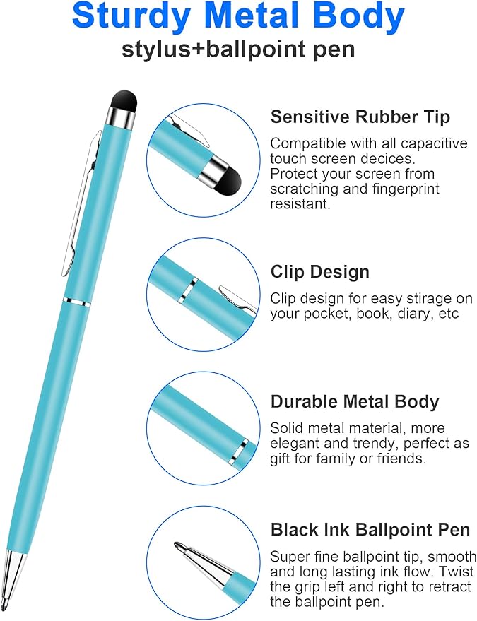 innhom 36 Pack Stylus Pens for Touch Screens Stylus Pen for iPad 2 in 1 - Image 5