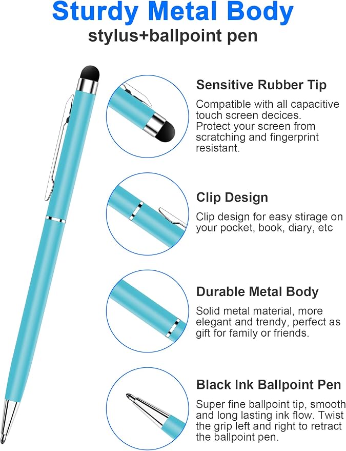 24 Pack Stylus Pens for Touch Screens innhom Stylus Pen for ipad iPhone Tablets - Image 5