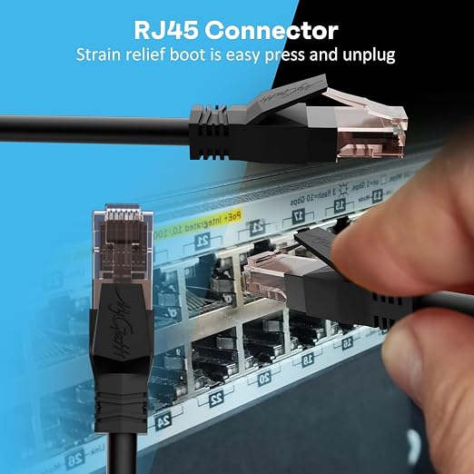 Cat6 Ethernet Cable 4 FT, Snagless Short Cat 6 Patch Cord, RJ45 Pure Copper - Image 5