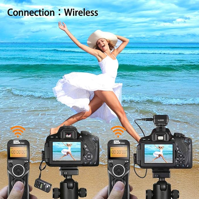 Remote Shutter Compatible for Canon, PIXEL Wireless Shutter Release Timer - Image 4