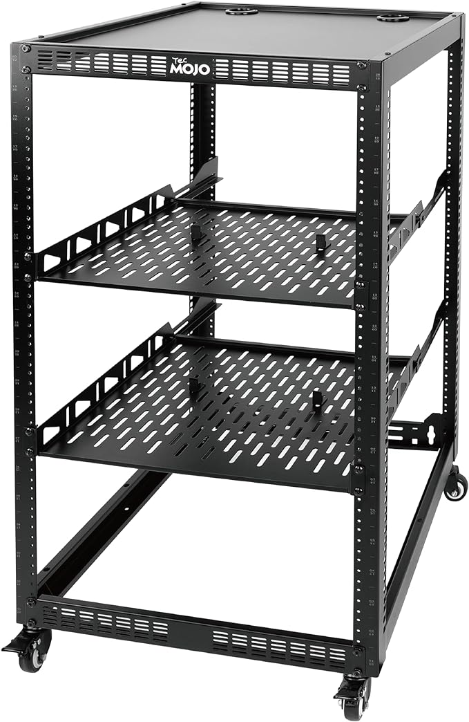 TECMOJO 20U Open Frame Network Rack by Tecmojo