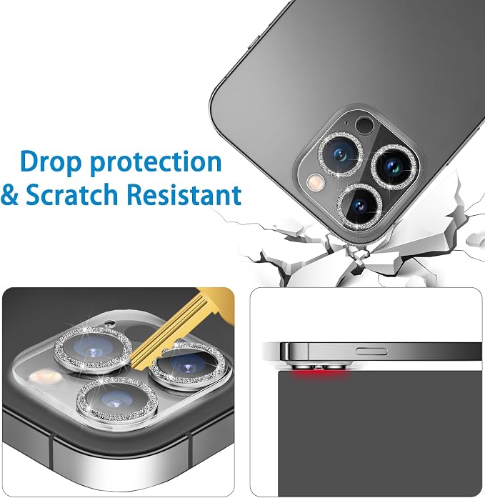 Dengduoduo 3 Pack Tempered Glass Camera Lens Protector - Image 5