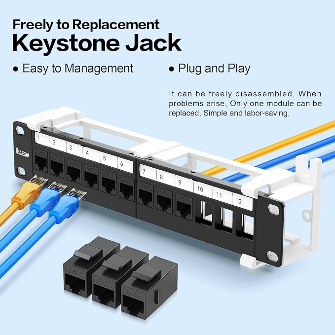 12 Port Keystone Patch Panel - Image 6