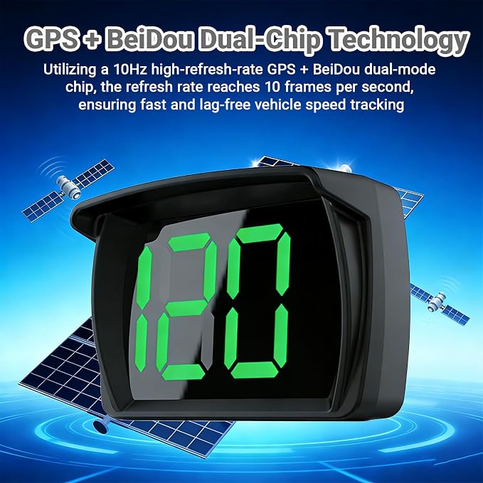 Speedometer HUD for Cars Trucks Motorcycles USB Plug & Play Digital MPH Speed - Image 3
