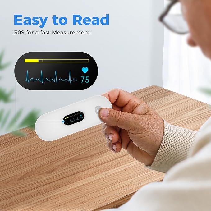 Portable Heart Rate Monitor, Wireless Home Use Heart Rhythm Tracker, Heart - Image 2