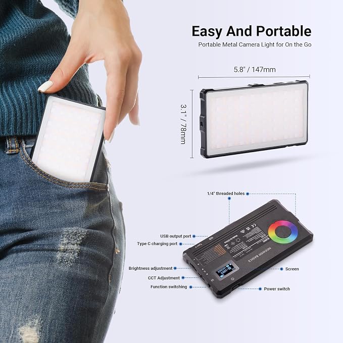 NEEWER Basics Full RGB Camera Video Light - Image 8