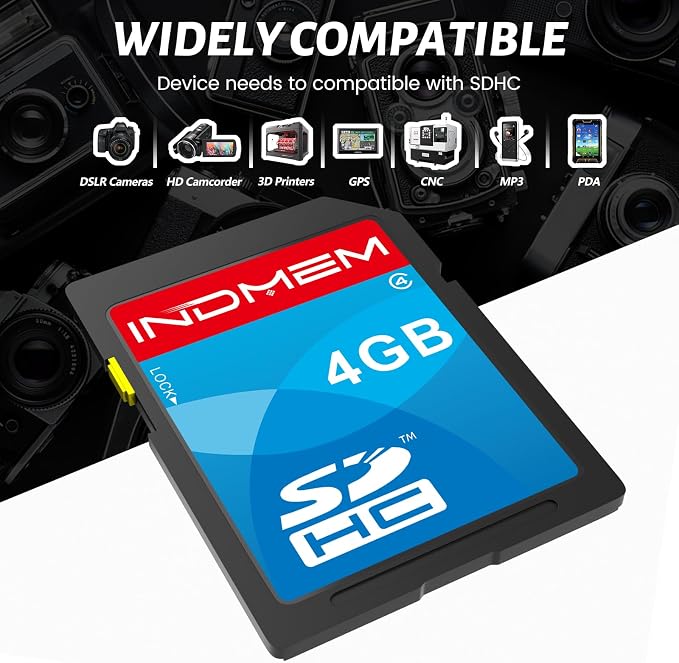 SD Card 4GB 3 Pack, Class 4 Flash SDHC Memory Cards MLC Stanard Secure Digital - Image 3