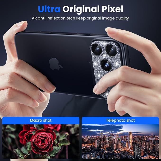 WSKEN for iPhone 17 Pro Camera Lens Protector, Metal Aluminum Alloy Tempered - Image 2