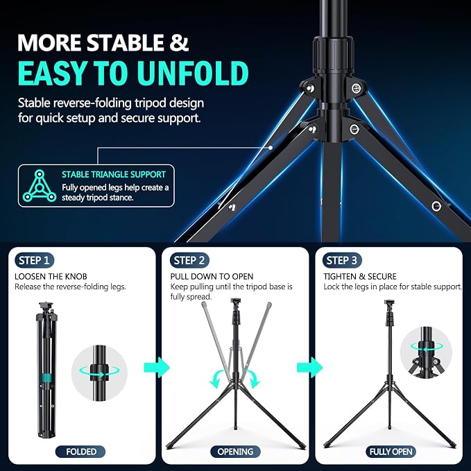 UBeesize 14'' LED Foldable Ring Light - Image 4