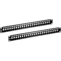 TRENDnet 24-Port Blank Keystone 1U Patch Panels, 1U 19" Metal Rackmount Housing by TRENDnet