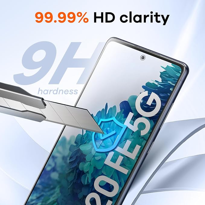 4+4 Pack for Samsung Galaxy S20 FE 5G Screen Protector & Phone Camera Lens - Image 4
