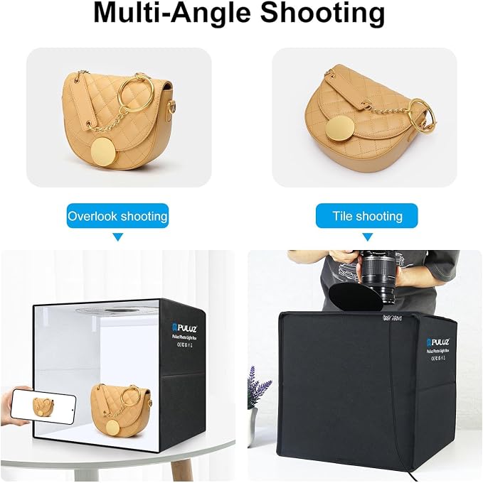 PULUZ Light Box Photography, 20x20 inch Portable Photo Studio Light Box - Image 8