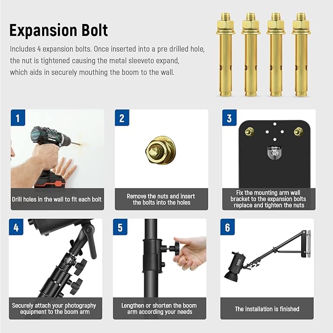 Neewer Wall Mounting Triangle Boom Arm - Image 6