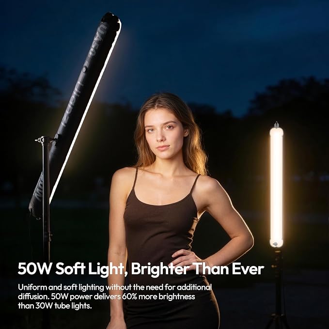Ulanzi UA50 50W Inflatable LED Air Pillar Light 2700K-6500K Bi-Color Video - Image 4
