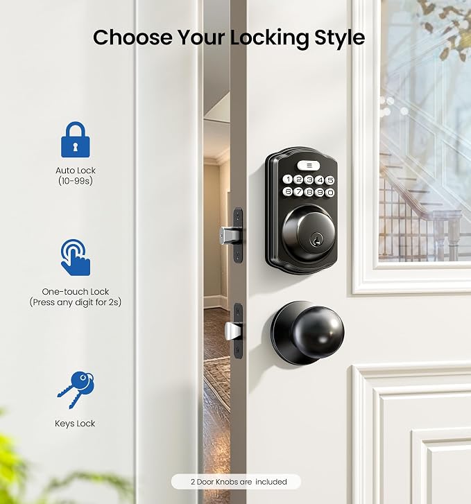 Veise Keyless Entry Door Lock - Image 3