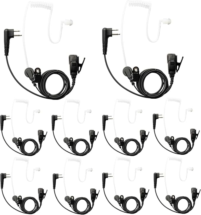 10 PCS CP200D RDM2070D Surveillance Earpiece Compatible by Yolipar