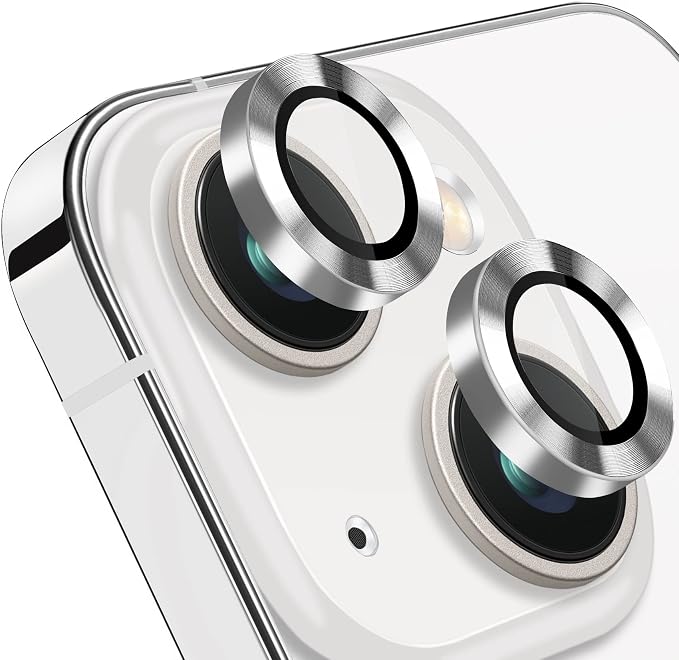 Compatible with iPhone 15 and 15 Plus Camera Lens Protector, Anti-Scratch Lens by Hsefo