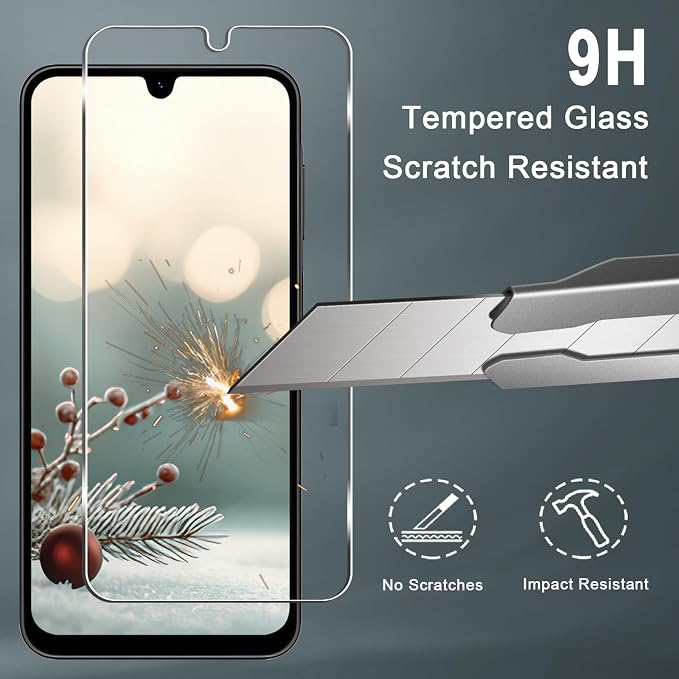 Galaxy A26 5G Screen Protector + Camera Lens Protector, 9H Tempered Glass - Image 3