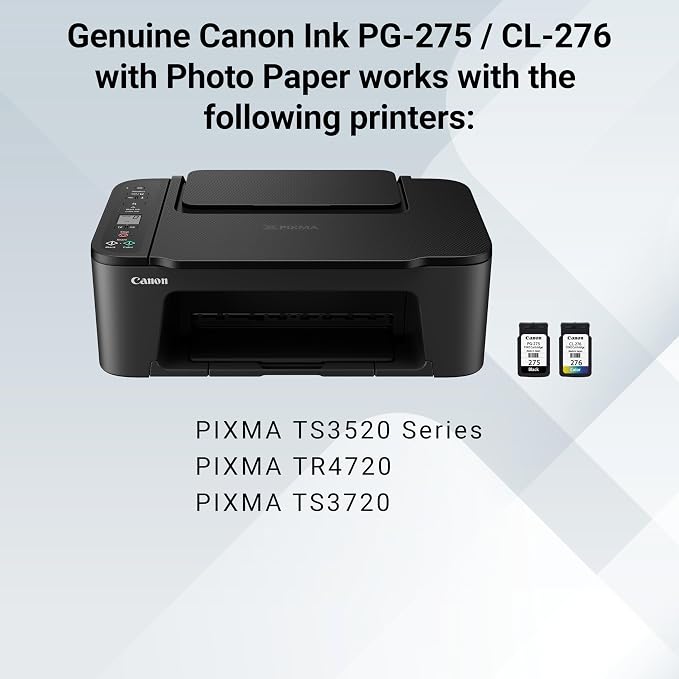 Canon PG-275 / CL-276 Genuine Ink Value Pack, Compatible - Image 6