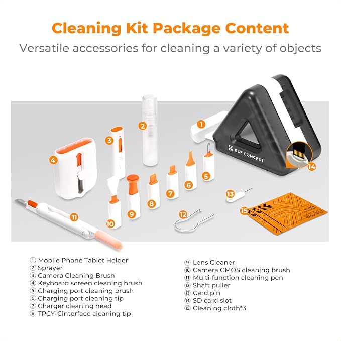 K&F Concept 25-in-1 Keyboard Cleaning Kit Laptop Cleaner - Image 9