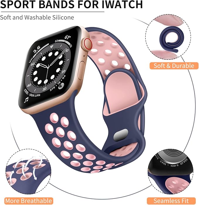 Lerobo Compatible for Apple Watch Bands 41mm 40mm 38mm Series 11 42mm for Women - Image 2