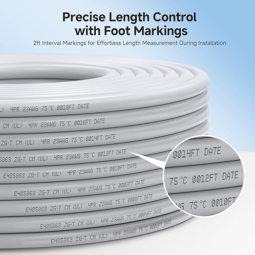 Cable Matters 10Gbps in-Wall Rated 23AWG Bare Copper Shielded Cat 6A Cable - - Image 5