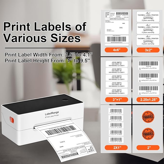 LabelRange Ecommerce Label Printer 4x6, Thermal Shipping Label Printer - Image 4