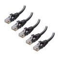 Cable Matters 10Gbps 5-Pack Snagless Cat 6 Ethernet Cable - 10ft by CableMatters