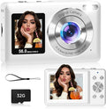 Compact Camera, 56MP Dual-Screen Digital Camera by Gtonster