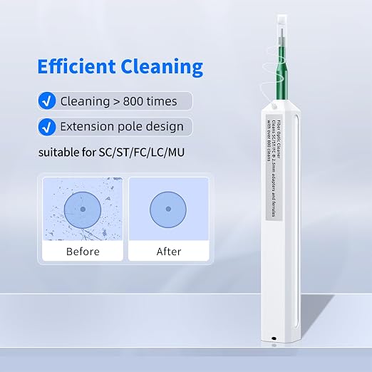 Fiber Cleaner - Fiber Tools for 2.5mm Fiber Optic connectors Cleaning Compatible - Image 5