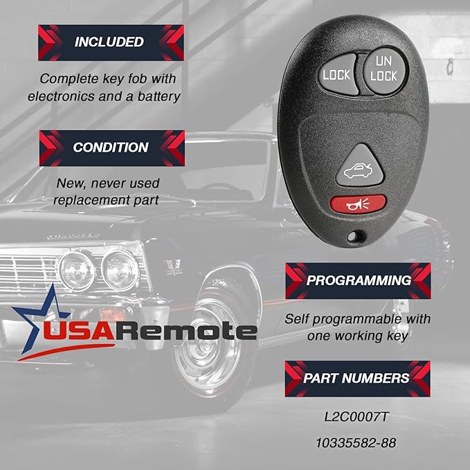 2 Keyless Entry Remote Key Fob - Image 4