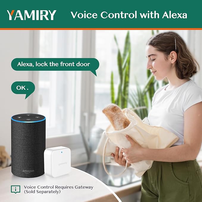 Yamiry Smart Door Lock, Biometric Fingerprint, Keyless Entry, App Control - Image 4