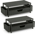 ECOLOVI Desk Organizer and Accessories, 2-Tier Computer Monitor Stand Rise by ECOLOVI